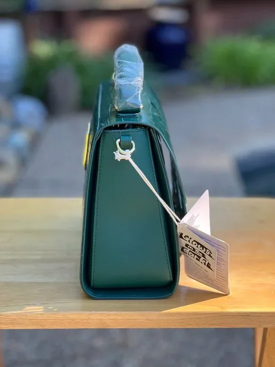 Loungefly Jurassic World Park Velociraptor Palm Frond Crossbody Backpack &Wallet - Picture 5 of 13